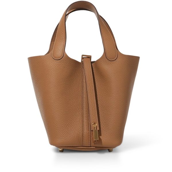 Hermes Biscuit Clemence Picotin Lock 18 Gold Hardware