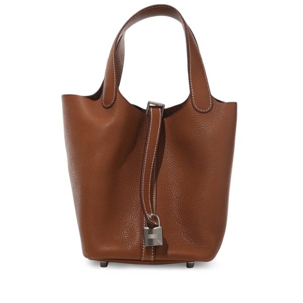 Hermes Fauve Barenia Picotin Lock 18 Palladium Hardware