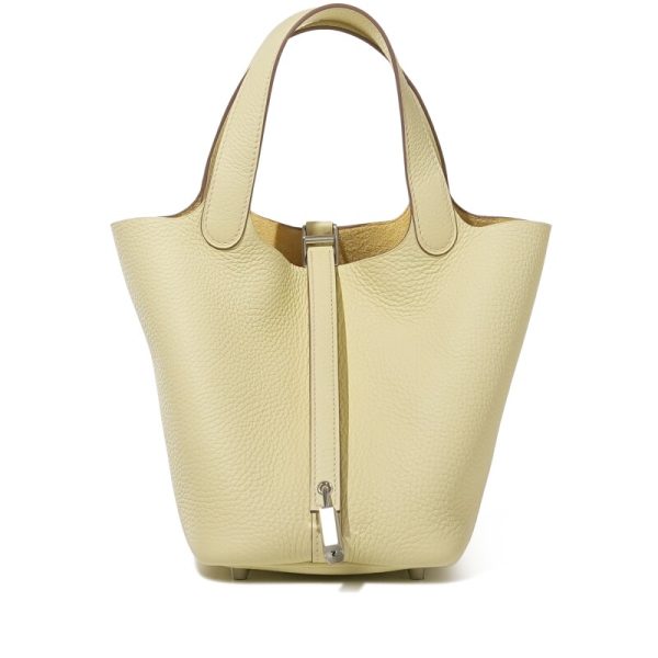 Hermes Jaune Milton Clemence Picotin Lock 18 Palladium Hardware