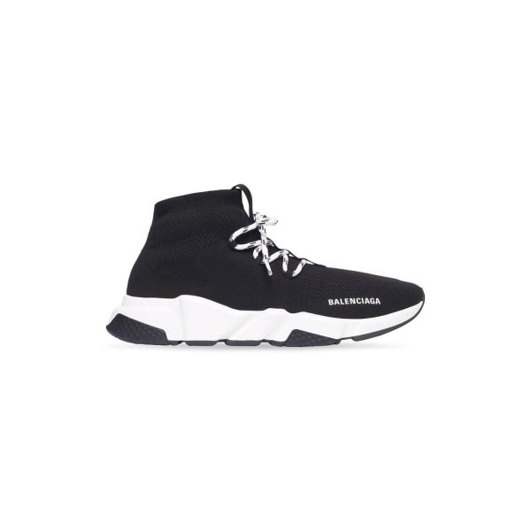Mens Speed Lace-up Sneaker in Black