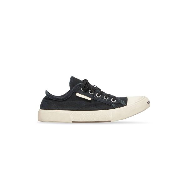 Mens Paris Low Top Sneaker in Black