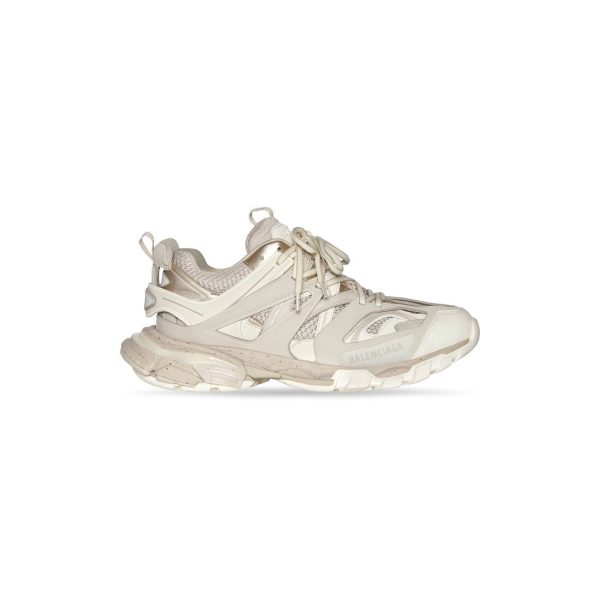 Womens Track Sneaker Recycled Sole in Beige