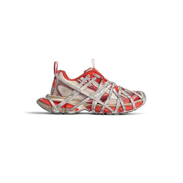 Womens 3xl Extreme Lace Sneaker  in Orange/beige