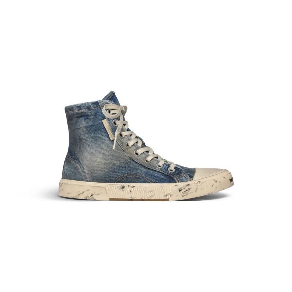 Womens Paris High Top Sneaker  in Blue