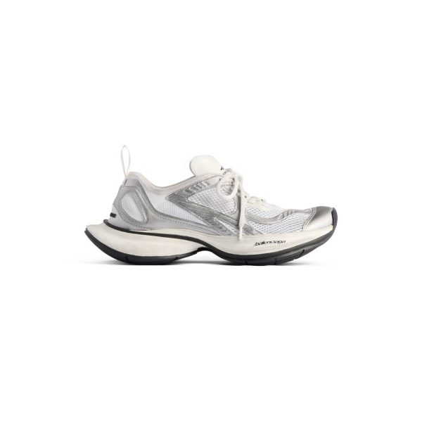 Mens Circuit Sneaker  in White/silver