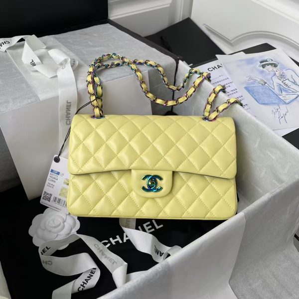 Chanel Small Classic Handbag Gradient Metal