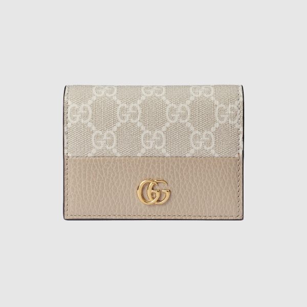 GG Marmont Bi-Color Card Case Wallet