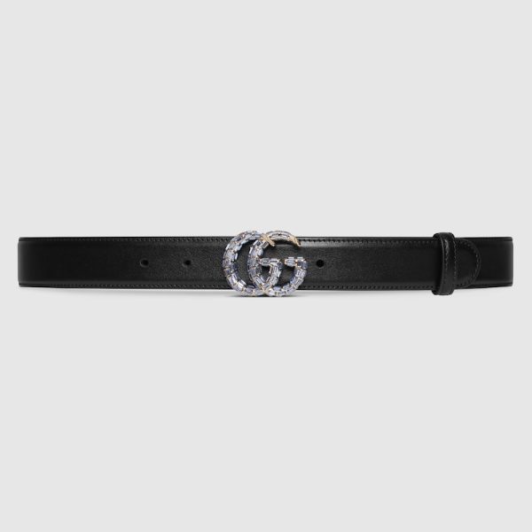 GG Marmont thin belt with crystals