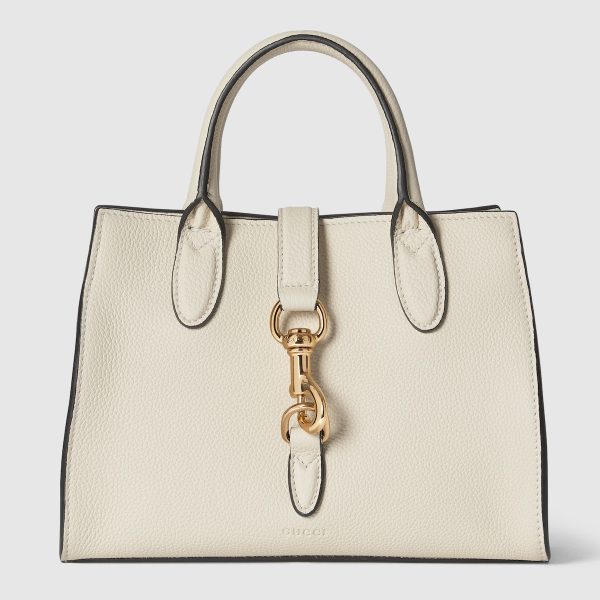 Small Tote Bag With Hook Closure