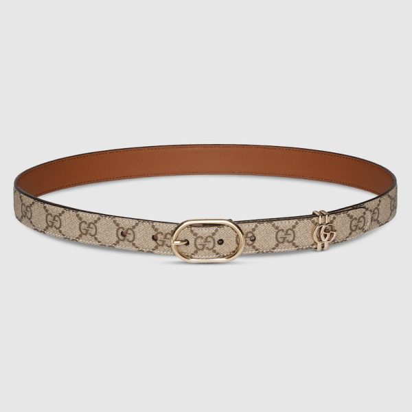 GG belt with oval buckle