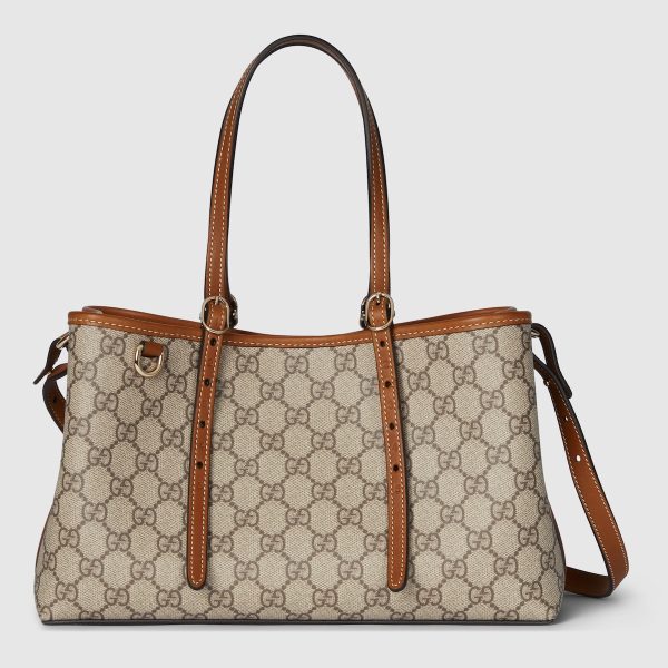 GG Emblem Small Tote Bag