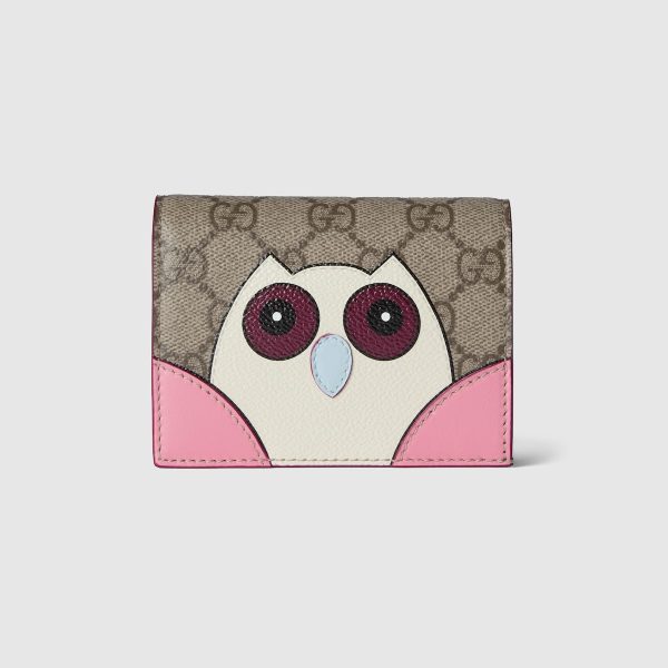 GG Mini Wallet With Owl Detail