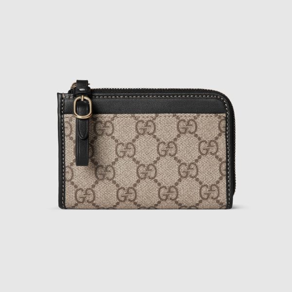 GG Emblem Zip Card Case