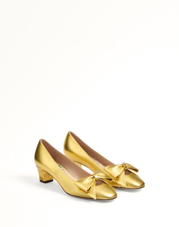 BOWOW PUMPS IN LAMINATED NAPPA 45MM