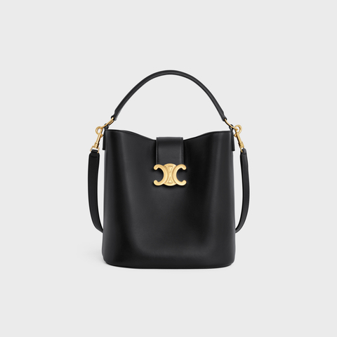 MEDIUM LOUISE BAG IN SMOOTH CALFSKIN BLACK