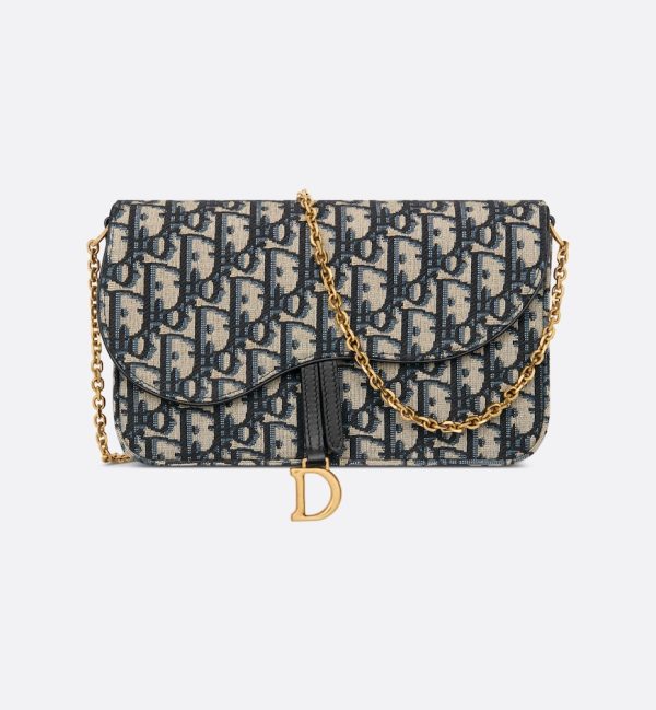 Dior Saddle Pouch with Chain