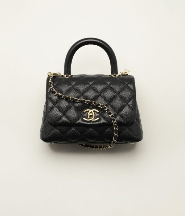 CHANEL MINI FLAP BAG WITH TOP HANDLE