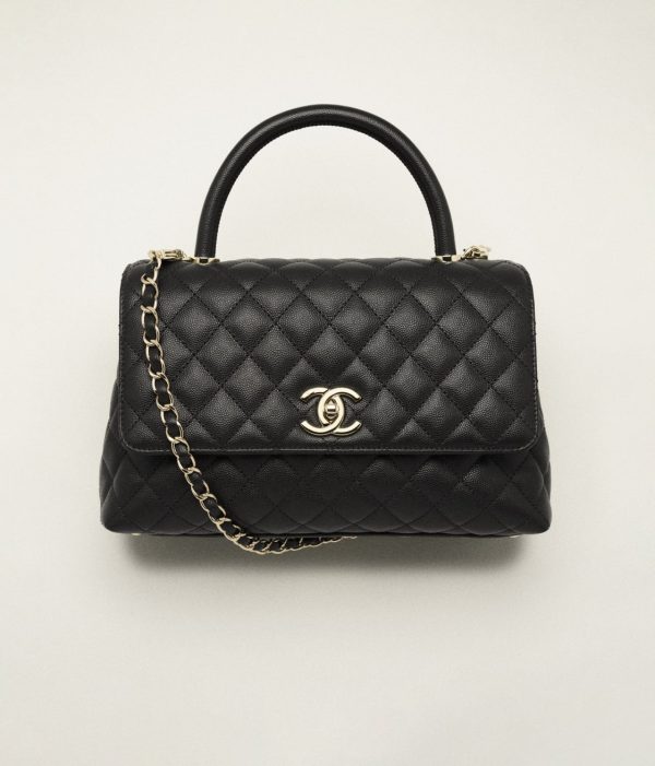 CHANEL LARGE FLAP BAG WITH TOP HANDLE