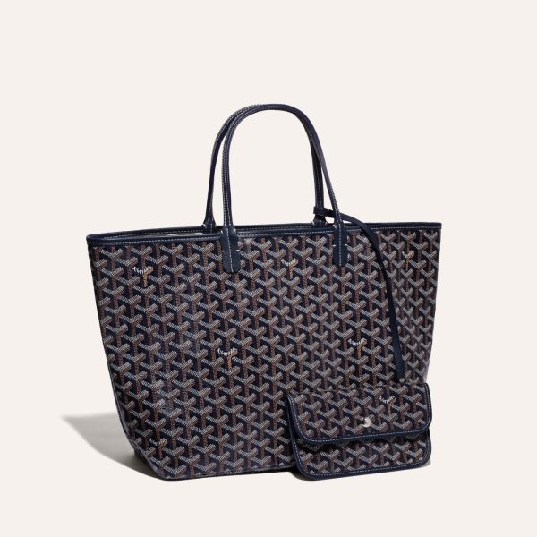 Goyard Saint Louis PM Tote Bag Navy Blue