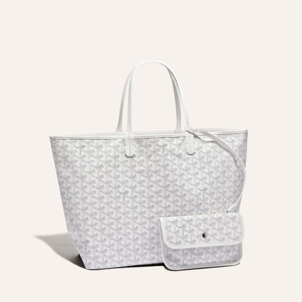 Goyard Saint Louis PM Tote Bag White
