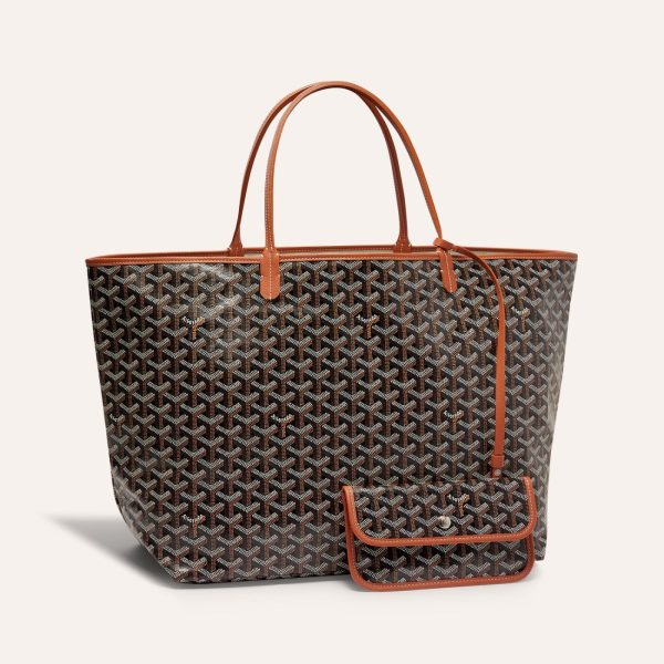 Goyard Saint Louis GM Tote Bag Black and Brown