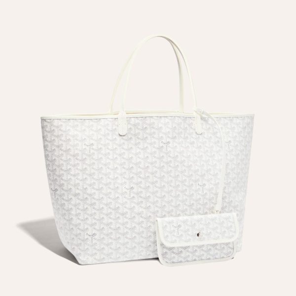 Goyard Saint Louis GM Tote Bag White