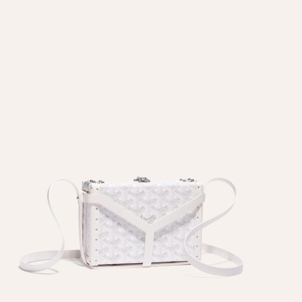 Goyard Minaudiere Trunk Bag White