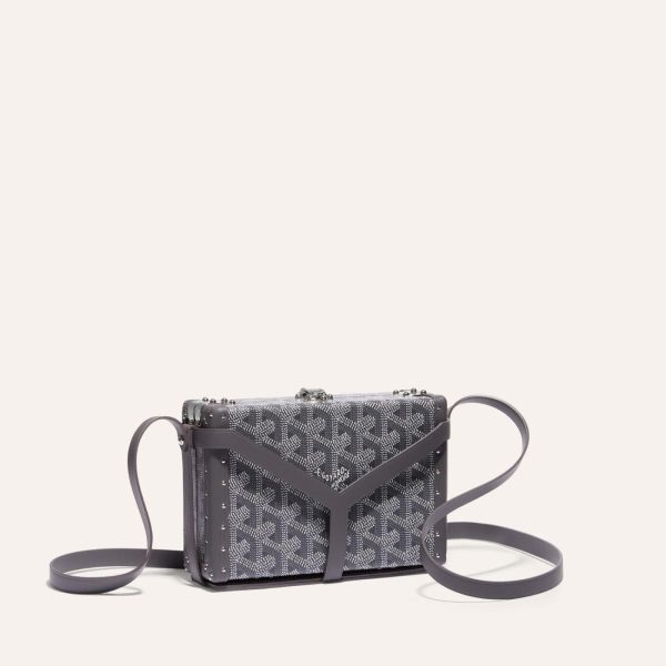 Goyard Minaudiere Trunk Bag Grey