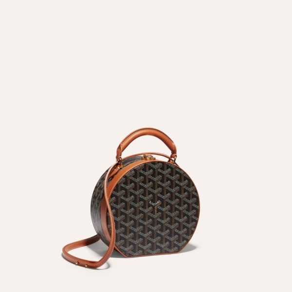 Goyard The Alto Hatbox Trunk Bag Black and Brown