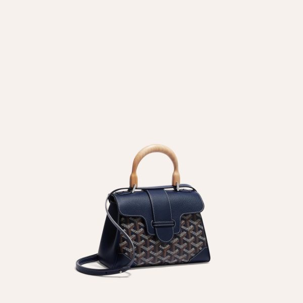 Goyard Saigon Souple Mini Bag Navy Blue