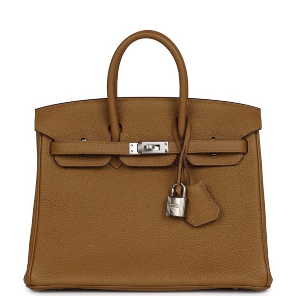Hermes Birkin 25 Bronze D’or Verso Togo Palladium Hardware