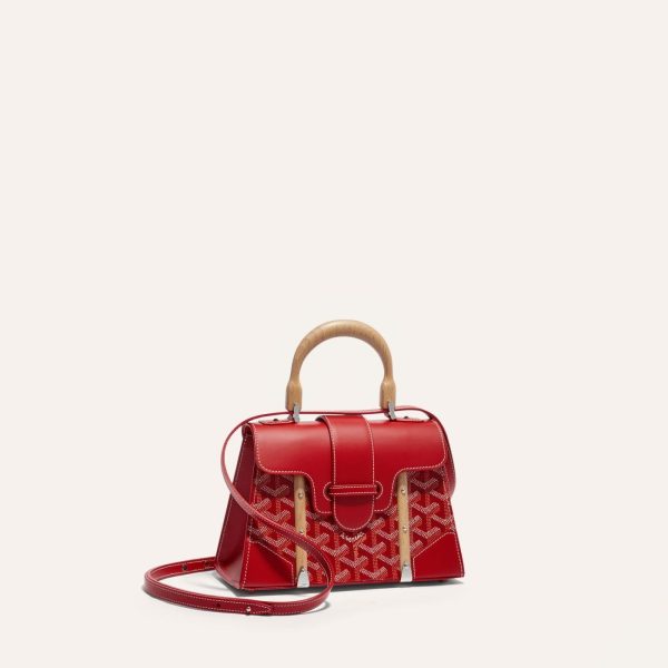 Goyard Saigon Structured Mini Bag Red