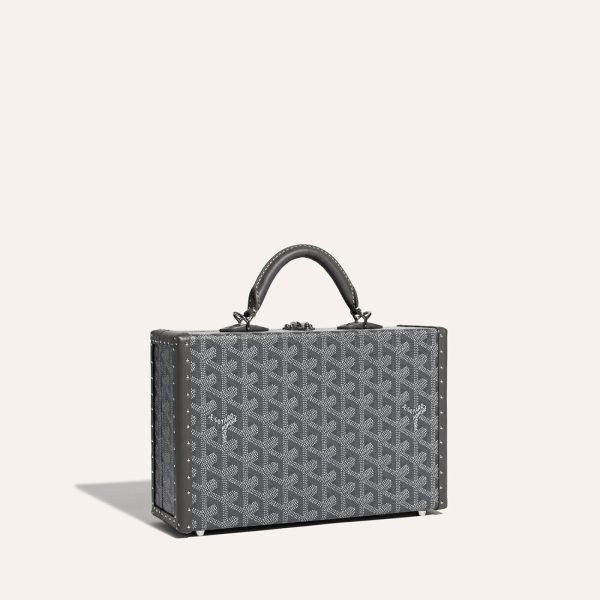 Goyard Grand H?tel Trunk Bag Grey