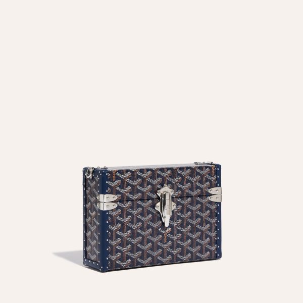 Goyard Cassette Trunk Bag Navy Blue
