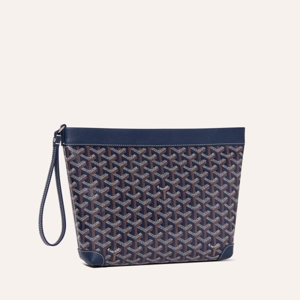 Goyard Conti Pouch Navy Blue
