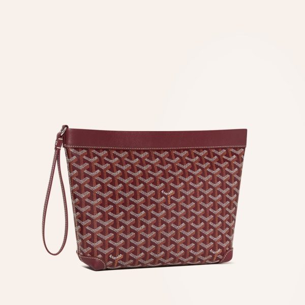 Goyard Conti Pouch Burgundy