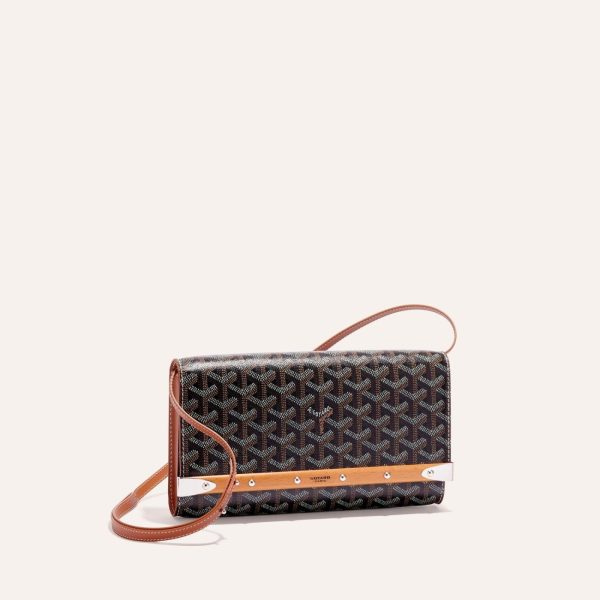 Goyard Monte-Carlo PM Clutch Black & Tan