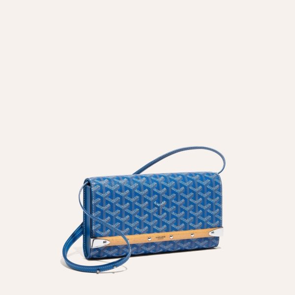 Goyard Monte-Carlo PM Clutch Sky Blue