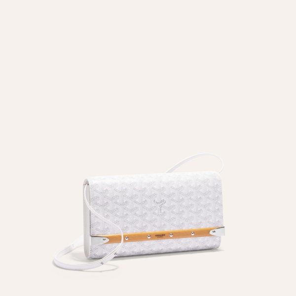 Goyard Monte-Carlo PM Clutch White