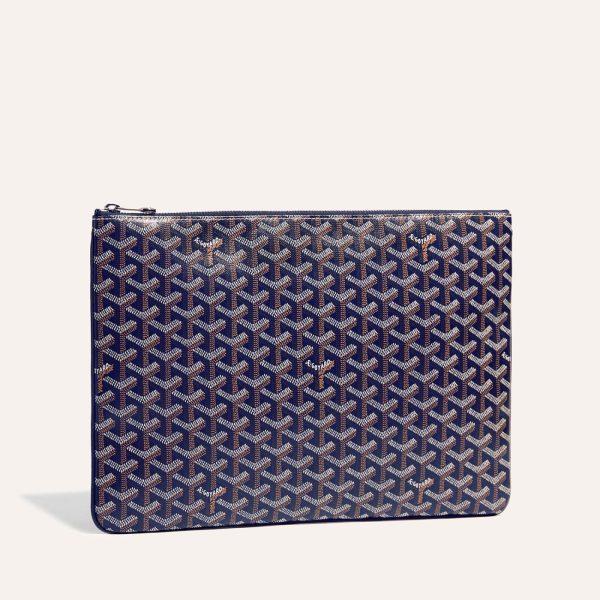 Goyard Senat MGM Pouch Navy Blue