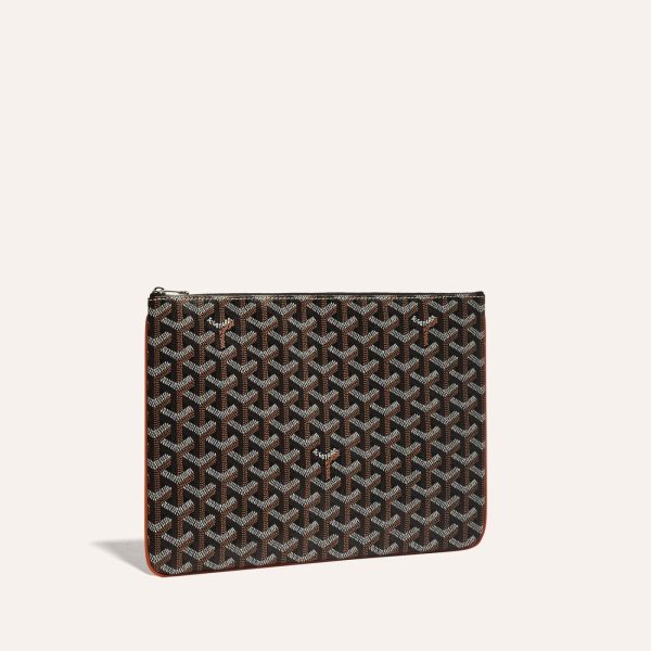 Goyard Senat MM Pouch Black & Tan