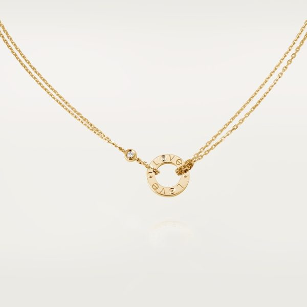 LOVE pendant, 2 diamonds