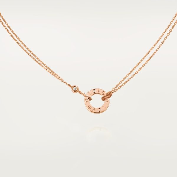 LOVE pendant, 2 diamonds