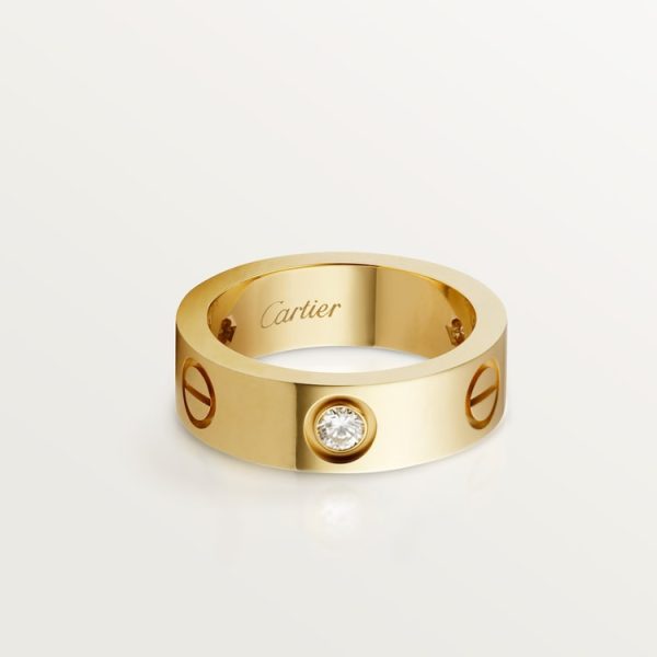 LOVE ring, classic model, 3 diamonds