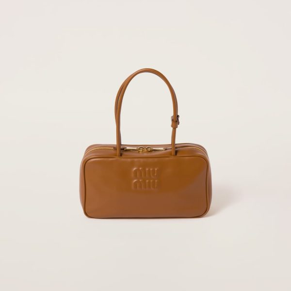 Beau leather top-handle bag