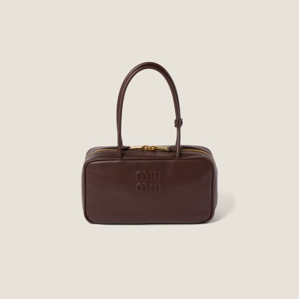 Beau leather top-handle bag