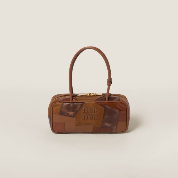 Beau leather patchwork bag