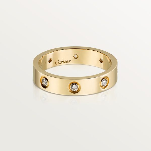 LOVE ring, small model, 8 diamonds