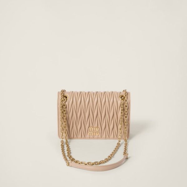 Matelassé nappa leather mini-bag