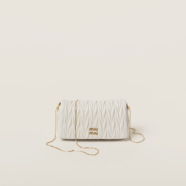 Matelassé nappa leather mini-bag